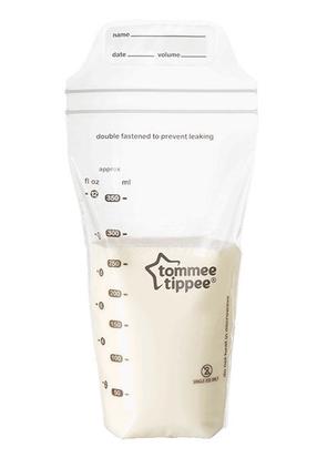Piena trauciņš Tommee Tippee Collect and protect, 0 mēn., plastmasa, caurspīdīga krās.