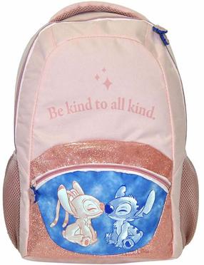 Bērnu mugursoma Kids Euroswan Stitch 77435, zila krās./rozā krās., 42 cm x 42 cm x 32 cm