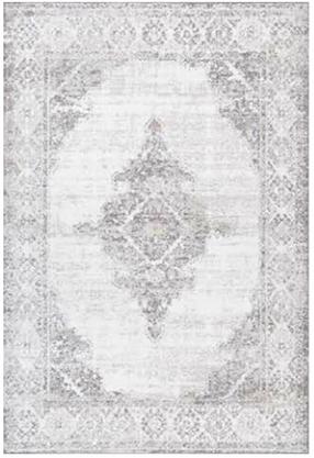 Kilimas vidaus Home4you Salamanca 1, balta sp./pilka sp., 190 cm x 133 cm