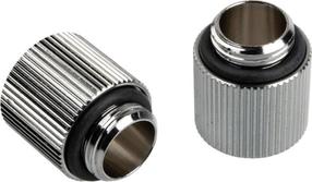 Jungtis BitsPower Touchaqua extension 1/4" on 1/4", 1.5 cm, sidabro