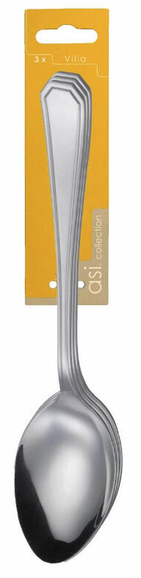 Šaukštas Asi Collection Villa, nerūdijantysis plienas, nerūdijančiojo plieno sp., 3 vnt., 19 cm