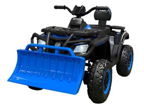 Laste elektriline ATV Hatis with a snow blower, sinine v./must v.