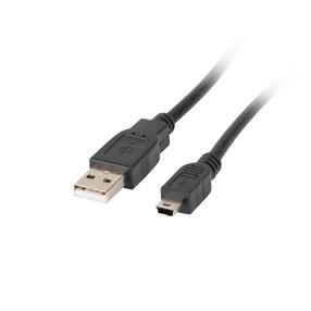Laidas Lanberg USB / Mini USB USB 2.0 A male, Mini USB 2.0 B male, 1.8 m, juoda sp.