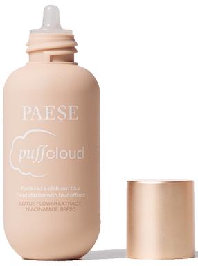 Šķidrā grima bāze Paese Puff Cloud With Blur Effect, SPF 20, shell beige krās., 04w, 37 ml