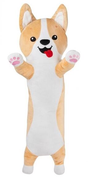 Плюшевая игрушка собака Fancy Corgi, коричневый цв./белый цв., 70 см