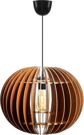 Šviestuvas kabinamas Opviq Big Sphere 138 390FLH1508, E27, 1 x 40 W, riešutmedžio sp. / juoda sp.