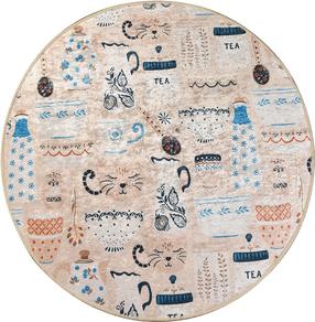 Kilimas Conceptum Hypnose Coffee Cat 882CHL1094, įvairių spalvų, 140 cm x 140 cm