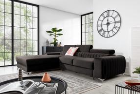 Kampinė sofa Grayson Riviera 97, tamsiai pilka sp., kairinė, 205 x 278 cm x 92 cm