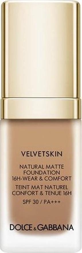 Šķidrā grima bāze Dolce & Gabbana Velvetskin Natural Matte, SPF 30, 390, 30 ml