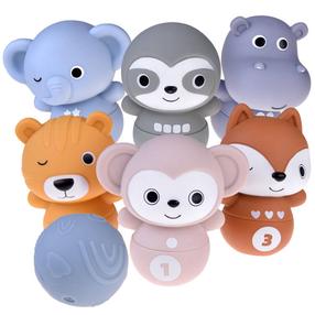 Обучающая игрушка Mayblon Zoo Rollers, многоцветный, 7 шт.