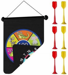 Noolemäng, komplekt Spartan Magnetic Dart Board, must v./punane v./kollane v., 7 tk