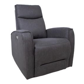Atgāžamie krēsli Home4you Buster 14152, tumši pelēka krās., 93 cm x 80 cm x 102 cm