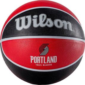 Basketbola bumba Wilson NBA Team Portland Trail Blazers, 7 izmērs, melna krās./sarkana krās.