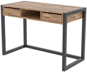 Prekė su pažeista pakuote. Rašomasis stalas Kalune Design Ogene, juoda sp./pušies sp