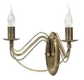 Lampa sienas Emibig Tori K2 170/K2, E14, 2 x 10 W, bez abažūra / zelta krās.