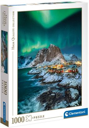 Dėlionė Clementoni High Quality Collection Lofoten Islands 39601, 69 cm x 50 cm, 1000 vnt., žalia sp.