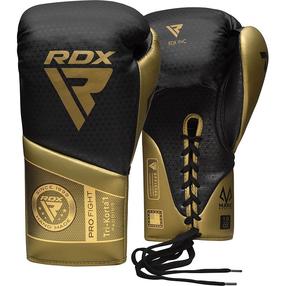 Boksa cimdi RDX Mark Pro Fight Tri Korta 1, zelta krās., 8 oz