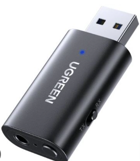 Adapteris Ugreen CM523 USB Type-A Vīrietis, 3.5 mm Sieviete, 1 m, melna krās.