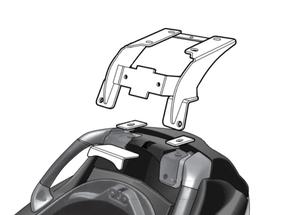 Stiprinājuma komplekts Shad Piaggio MP3 RL (07-21), melna krās.
