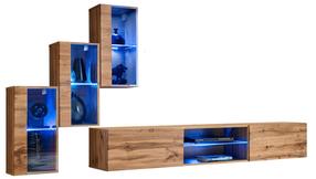 Sekcija ASM Switch XXII, ąžuolo sp., 210 cm x 120 cm x 40 cm