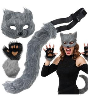 Костюм для взрослых, кот Ruhhy 26247 18620, серый цв.