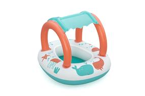 Piepūšams riņķis Bestway Baby Boat, 84 cm x 67 cm, daudzkrāsaina