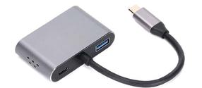Adapteris iLike HD5 USB Type-C, HDMI / VGA / USB / USB-C, sudraba krās.