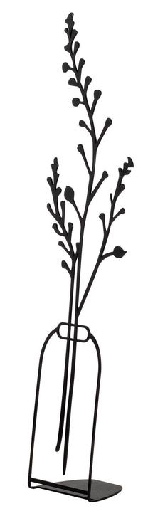 Dekoratyvinis suvenyras Mioli Decor Flowerpot 7, juoda sp., 12 cm x 45 cm