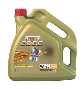 Motoreļļa Castrol Edge Titanium 0W - 20, sintētiskais, 4 l