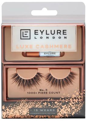 Mākslīgās skropstas Eylure Luxe Cashmere No.3, melna krās.