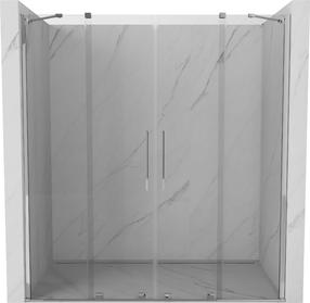 Dušo durys Mexen Velar Duo, 140 cm x 200 cm, chromo sp./grūdintas