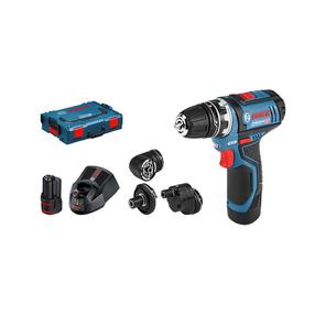 Akumulatora skrūvgriezējs - urbis ar bateriju Bosch GSR 12V-15 FC Set, 12 V, 2 Ah