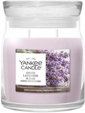 Свеча, ароматическая Yankee Candle Home dried lavender & oak, 35 час, 368 г, фиолетовый цв.