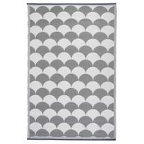 Kilimas Esschert Design OC24, balta sp./pilka sp., 180 cm x 121 cm