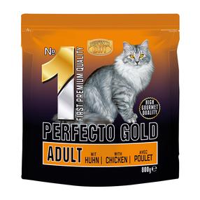 Sausas kačių maistas Perfecto Gold N1, vištiena, 0.8 kg
