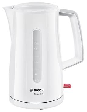 Elektrinis virdulys Bosch TWK3A011, 1.7 l, balta sp.