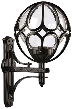 Āra sienas lampa Opviq BAP-68081-BSY-M2, 60W, E27, IP65, melna krās., 40 cm x 62 cm