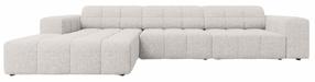 Kampinė sofa Cosmopolitan Design Chicago Haga 06, šviesiai pilka sp., kairinė, 167 x 294 cm x 78 cm