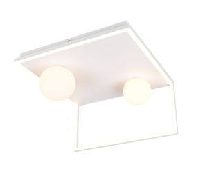 Šviestuvas lubų Trio Arola, LED, 2300 - 4000 °K, 1 x 22 W, balta sp. / balta sp.