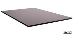 Galda virsmas Sunflex, melna krās., 160 cm x 80 cm