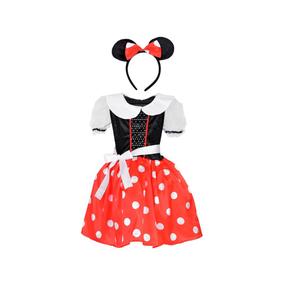 Kostiumas vaikams Jokomisiada Minnie Mouse ZA5280, balta sp./juoda sp./raudona sp., L/XL