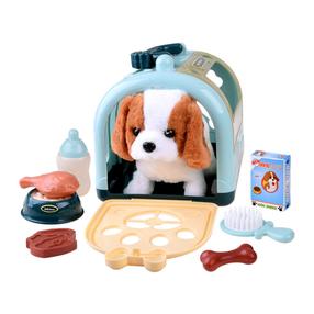 Žaislinis gyvūnas, su priedais šuo JD Toys Pet Cage ZA4354, įvairių spalvų