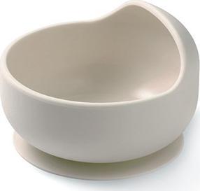 Lipīga bļoda BabyOno Be Active 1481/04, 6+ mēn., 12 cm, silikons, pelēka krās.