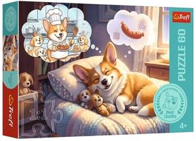 Dėlionė Trefl Corgi in Dreamland, 27 cm x 20 cm, 60 vnt.