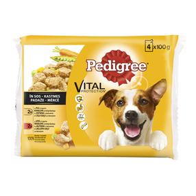 Влажный корм для собак Pedigree Vital Protection, говядина/курица/овощи, 0.4 кг