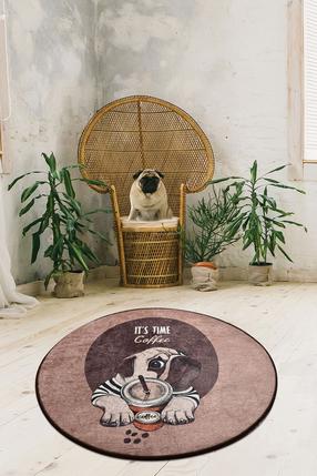 Kilimas Conceptum Hypnose Pugs Coffee, įvairių spalvų, 100 cm x 100 cm