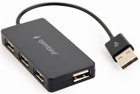USB centrmezgls Gembird 4-port USB Hub UHB-U2P4-04, 15 cm