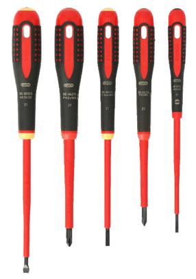 Atsuktuvų rinkinys Bahco ERGO™ VDE Insulated Screwdriver Set BE-9881S, izoliuotas, 12.5 cm, 5 vnt.