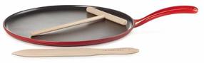 Pankūku panna, ar piederumiem Le Creuset, Ø 27 cm, tērauds/čuguns, sarkana krās.