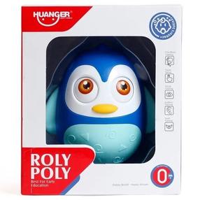 Развивающая игра, сова Huanger Roly Poly, 13 см, синий цв.